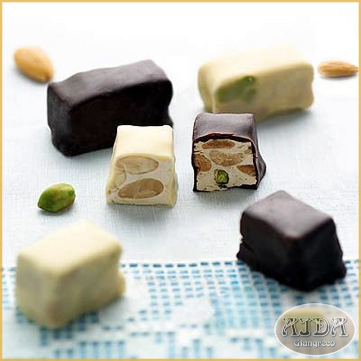 Sicilian nougat bites with almonds and pistachios – 200 g box