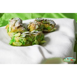 PASTA DI MANDORLA FOGLIAME VERDE - aroma Pistacchio -  VASSOIO 280g