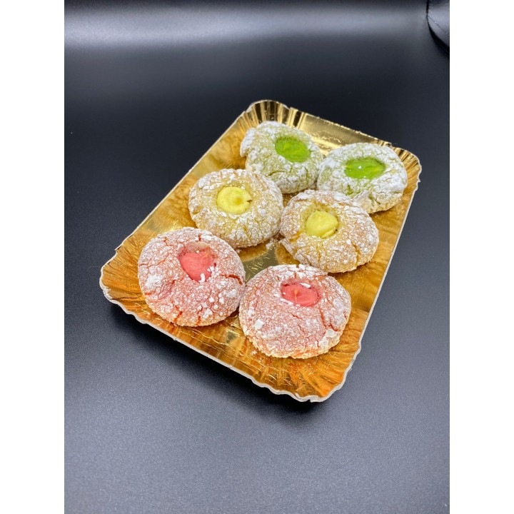Pâte d’amande avec crème à la pistache – Plateau de 1 kg