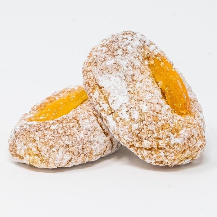 Scatolina elegante con pasta di mandorla all'arancia confezionata singolarmente
