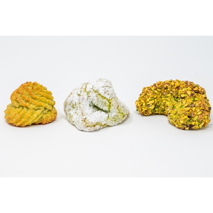 Pâte d’amande à la pistache – Boîte de 200 g