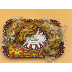 PASTA DI MANDORLA PESCA VASSOIO g250