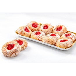 PASTA DI MANDORLA con CREMA alla FRAGOLA vassoio 1kg